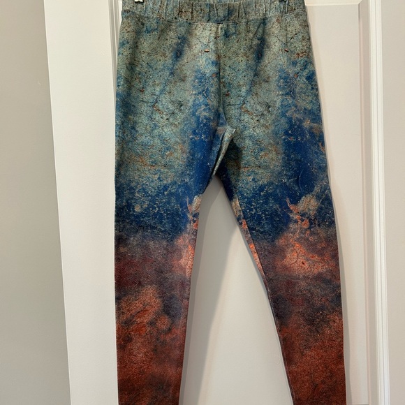 Soft Surroundings Blue and Brown Leggings - Picture 5 of 6